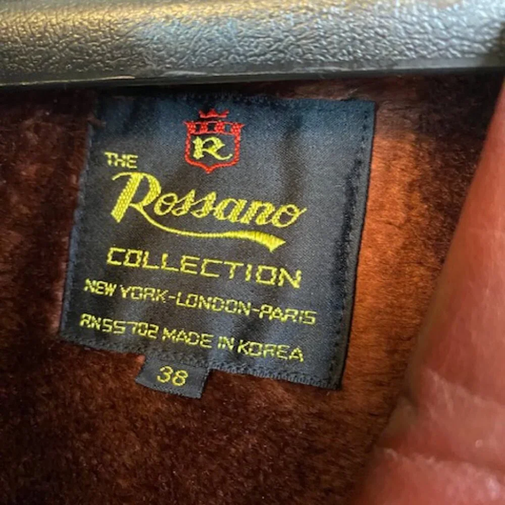 Vintage The Rossano brown men's leather jacket